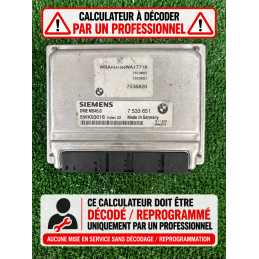 CALCULATEUR MOTEUR BMW X3...