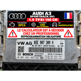 CALCULATEUR MOTEUR AUDI A3...