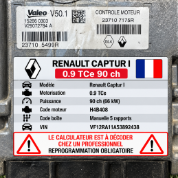 CALCULATEUR MOTEUR RENAULT...