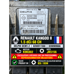 CALCULATEUR MOTEUR RENAULT...