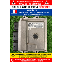 CALCULATEUR MOTEUR CITROEN...