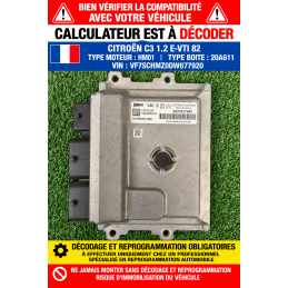 CALCULATEUR MOTEUR CITROEN...