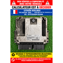 CALCULATEUR MOTEUR CITROEN...