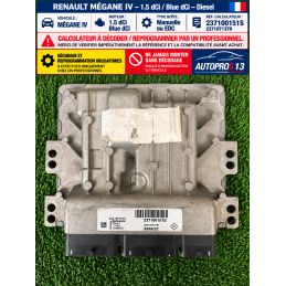 CALCULATEUR MOTEUR RENAULT...
