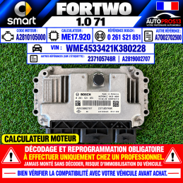 CALCULATEUR MOTEUR SMART...