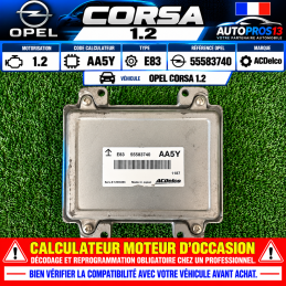 CALCULATEUR MOTEUR OPEL...