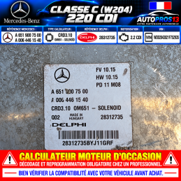 CALCULATEUR MOTEUR MERCEDES...