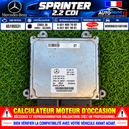 CALCULATEUR MOTEUR MERCEDES...