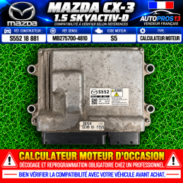 CALCULATEUR MOTEUR MAZDA...