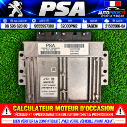 CALCULATEUR MOTEUR PEUGEOT...
