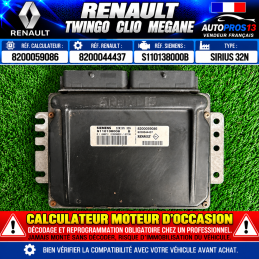 CALCULATEUR MOTEUR RENAULT...