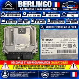 CALCULATEUR MOTEUR CITROEN...