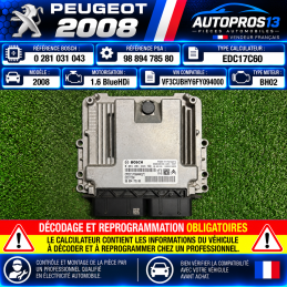 CALCULATEUR MOTEUR PEUGEOT...