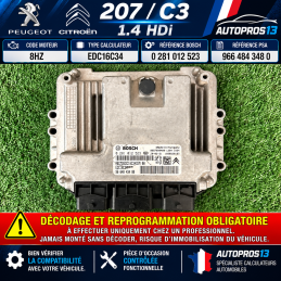CALCULATEUR MOTEUR CITROEN...