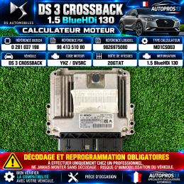 CALCULATEUR MOTEUR CITROEN...