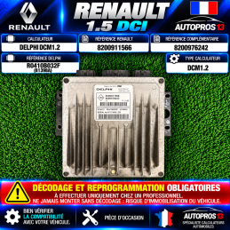 CALCULATEUR MOTEUR RENAULT...