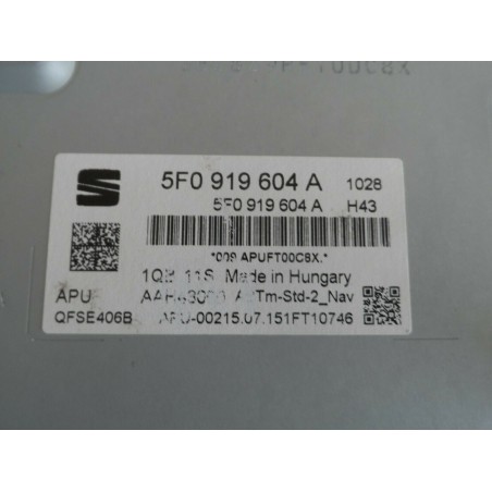 Écran Multimédia GPS SEAT Leon Ibiza - Réf. 5F0 919 604 A - Occasion