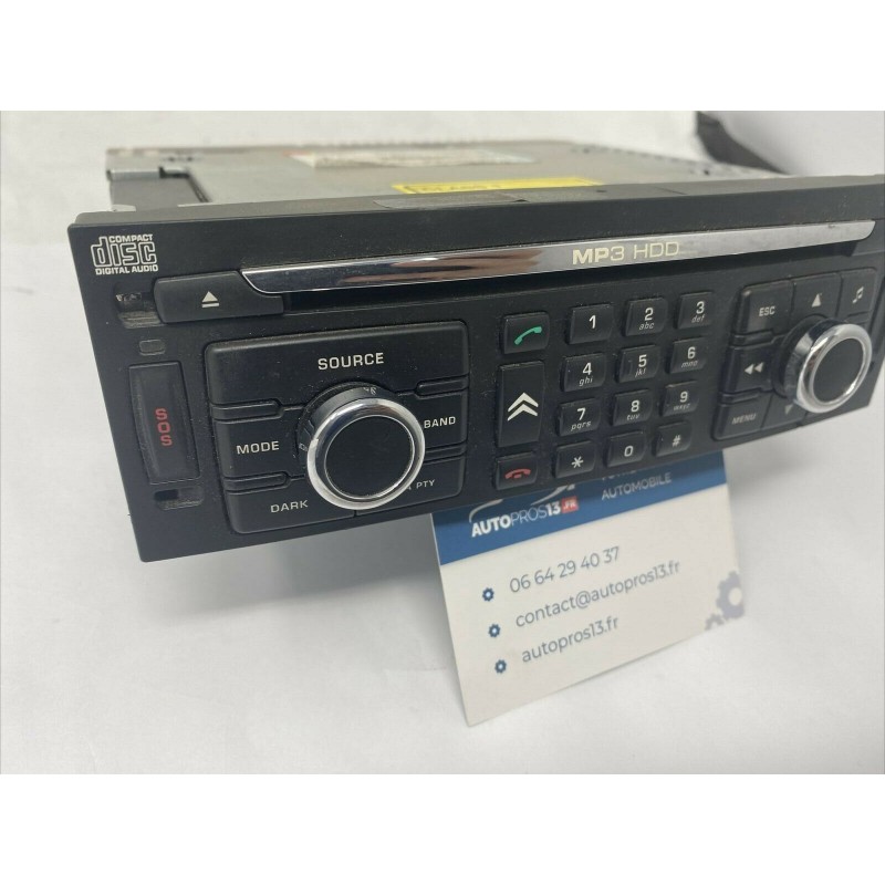 Autoradio GPS D'origine PSA Pour Peugeot / Citroën C5 - Modèle RT3/RT4 - Référence 96647951ZD - Occasion