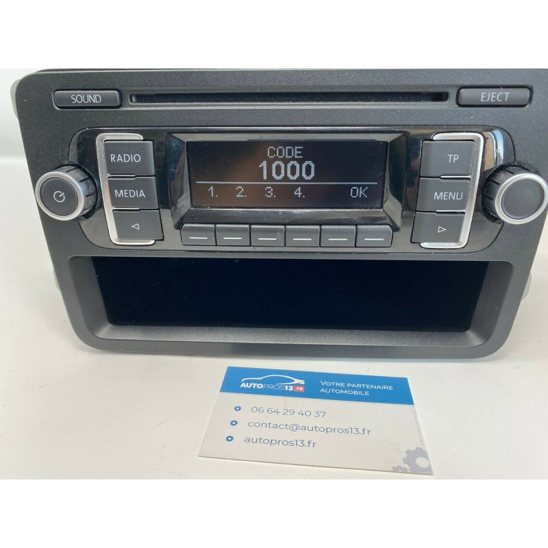 AUTORADIO MULTIMEDIA VOLKSWAGEN VW RCD210 CD MP3 GOLF 5 6 V VI POLO autoradio-multimedia-volkswagen-vw-rcd210-cd-mp3-golf-5-6-v-vi-polo