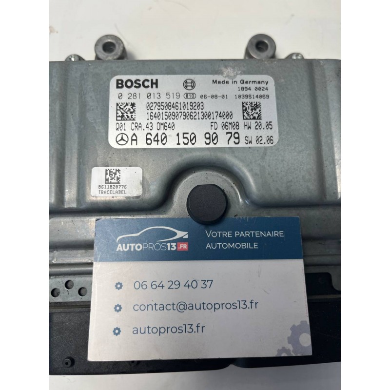 Calculateur Moteur (ECU) Mercedes Classe A/B - Réf. 0281013519 (CRA.43) - À Reprogrammer/décoder - Occasion Verrouillé